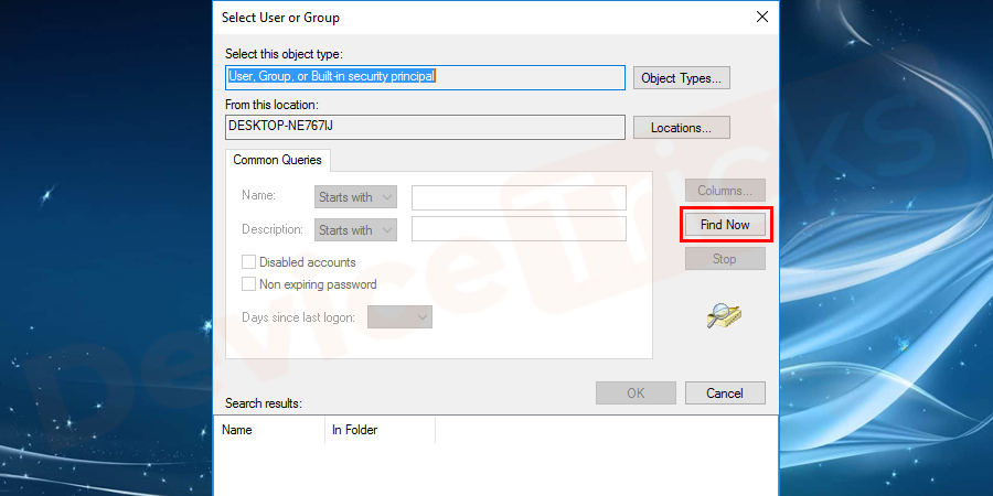 select-the-user-or-group-find-now select-the-user-or-group-find-now